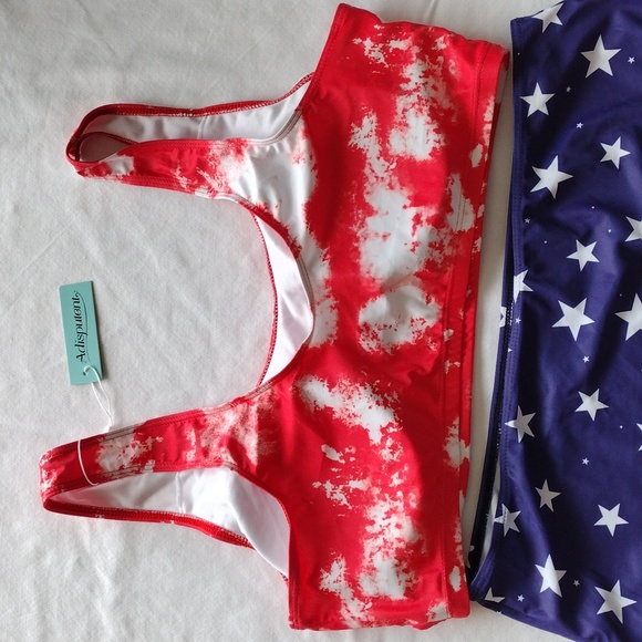 Adisputent high waist bikini womens XXL American flag - Picture 8 of 9